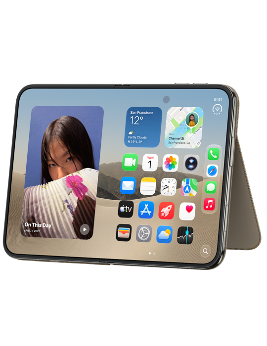 Apple iPhone Duo Folio se stojánkem kouřové, kouřová