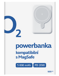 O2 powerbanka MagSafe 5000mAh 20W PD 3.0
