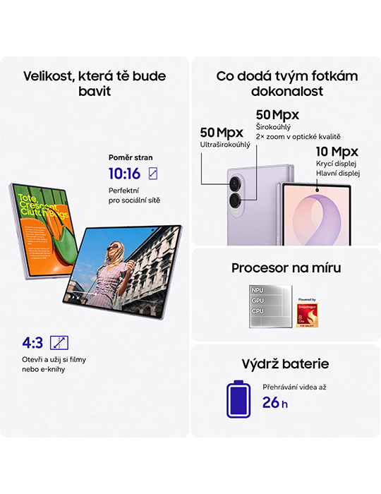 Samsung Galaxy Z Fold8 5G 256GB, Cream