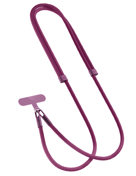 Spello Rope Crossbody Strap, vínová