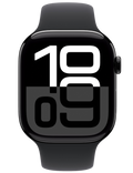 Apple Watch Series 10 GPS + Cellular 46mm klavírně černé hliníkové pouzdro, klavírně černá - černý sportovní ř. M/L