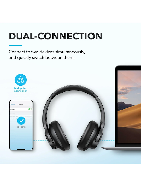 Bluetooth sluchátka Anker soundcore Q20i, černá