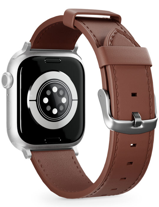 Řemínek Apple Watch Leather 42/44/45/46/49, hnědá