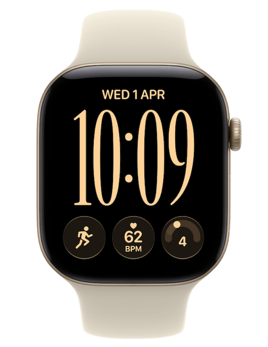 Apple Watch Series 12 GPS + Cellular 46mm, Hliník světle zlatý/pískový sport M/L