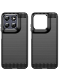 Kryt Carbon Motorola Moto G77 5G, černá