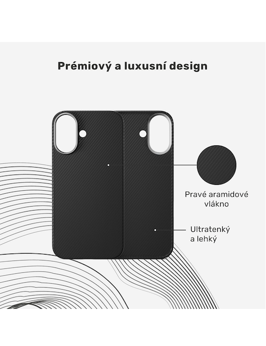 Kryt Epico UNUM SlimAramid Mag+ pro iPhone 17, černá