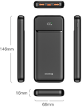 Powerbanka Swissten Power Line II 10 000 mAh, šedá