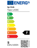 Chytrá vícebarevná žárovka Tapo L430C, bílá