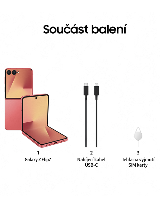 Samsung Galaxy Z Flip7 5G 256GB, červená