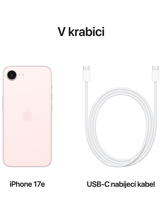 iPhone 17e 256GB 5G, jemně růžová