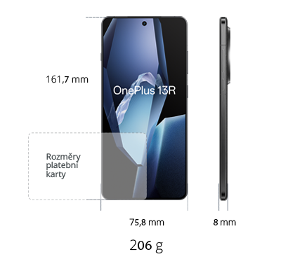 OnePlus 13R 5G 256GB, černá