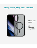 Kryt Epico Hero Matte Pro Mag+ iPhone 17 Qi2 & Magsafe kompatibilní, černá