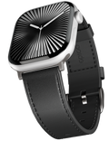 Řemínek Apple Watch Leather 42/44/45/46/49 mm, černá