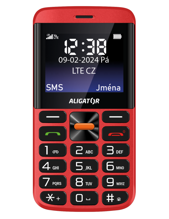 Aligátor A910 Senior 4G, červená
