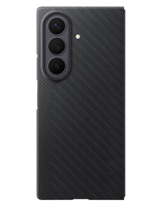 Kryt Carbon s magnetickým úchytem pro Samsung Galaxy Z Fold 8 Ultra, černá