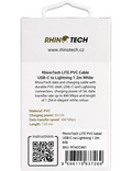 RhinoTech kabel Lite PVC USB-C na Lightning 1,2m, bílá