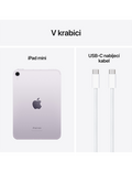 iPad mini 128GB Wi-Fi+Cellular (2024), fialová