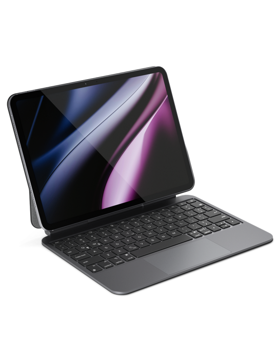 Epico tenká hliníková klávesnice EK40 iPad Pro 12,9" (3.-6. gen)/Air 13" M2-M3, černá