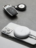 Kryt Epico Leather pro O2 Tag a Air Tag, černá