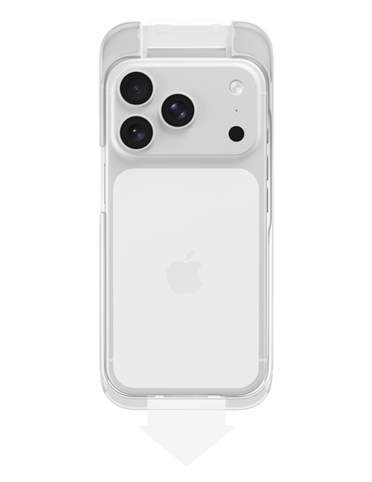 Sklo Epico Hero+ 3D DF iPhone 17 Pro/18 Pro Ultra-široké krytí s jednokrokovým aplikátorem proti prachu, čirá
