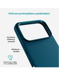 Kryt Epico Silicone Pro Mag+ iPhone 17 Pro Qi2 & Magsafe kompatibilní, modrá