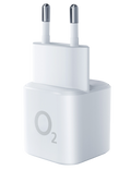 O2 nabíječka 20W USB-C + USB-A, bílá