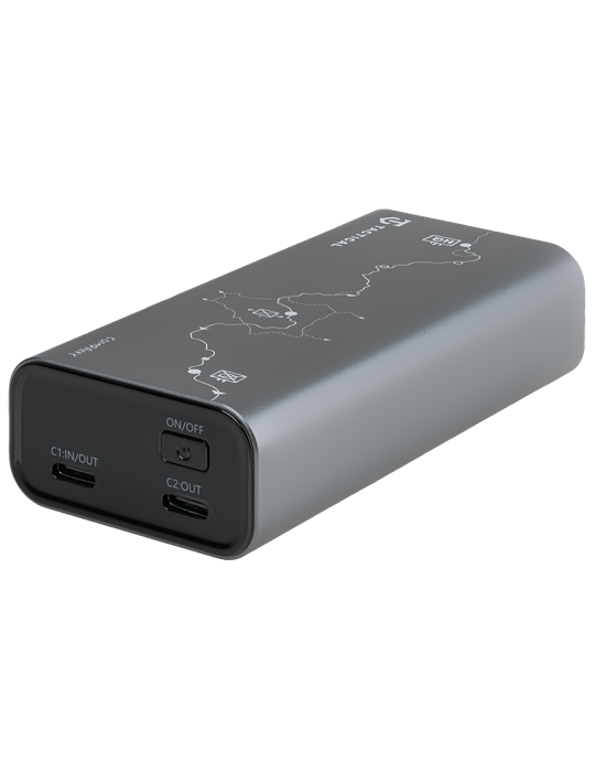 Powerbanka Tactical Squad Company 30W 10 000mAh, šedá