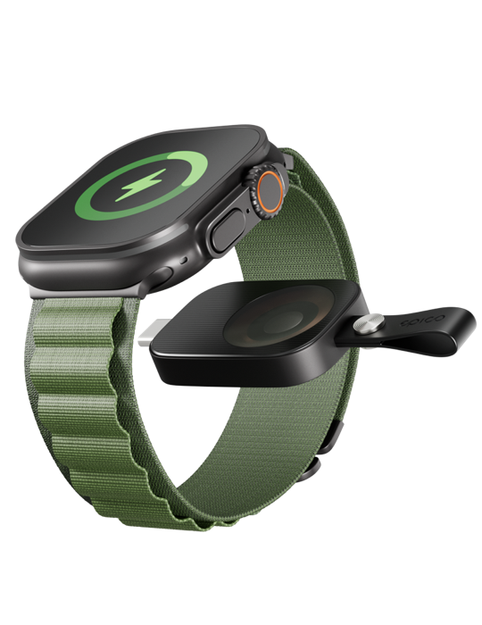 Bezdrátová nabíječka Epico UltraBase mini USB-C Apple Watch, černá
