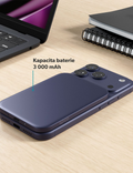 Hliníková bezdrátová powerbanka Slim 3000mAh Mag+, modrá
