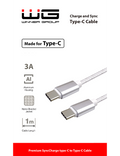 Datový kabel WG nylon C-C, 1m, bílá