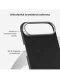 Kryt Epico UNUM SlimAramid Mag+ pro iPhone Air, černá