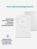 Hliníková bezdrátová powerbanka Qi2 25W Slim 5000mAh Mag+ EM55, modrá
