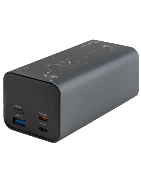Powerbanka Tactical Squad Battalion 65W 20 000mAh, šedá
