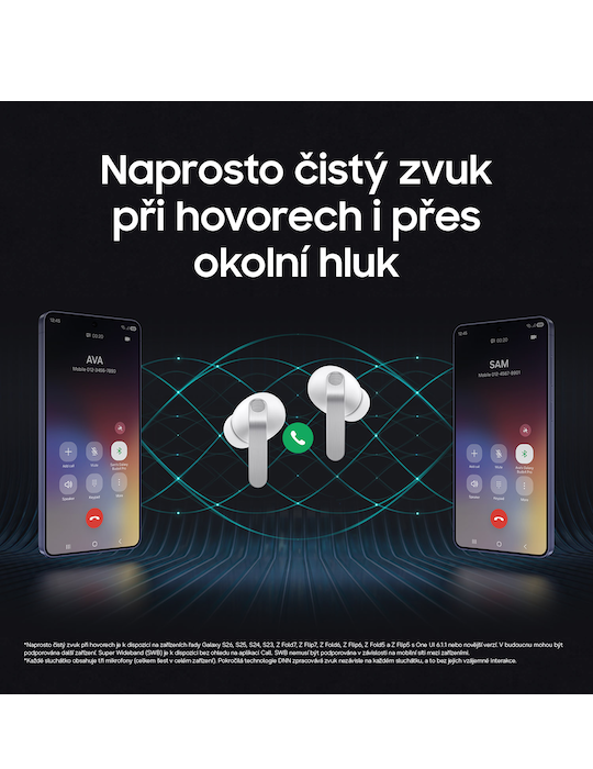 Sluchátka Samsung Galaxy Buds4 Pro, bílá