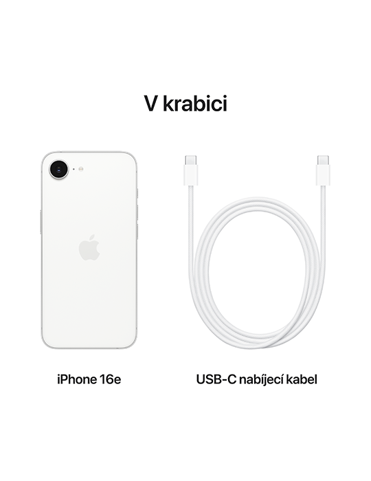 iPhone 16e 128GB 5G, bílá