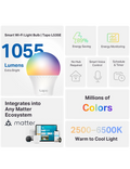 Chytrá RGB žárovka Tapo L535E Matter, transparent