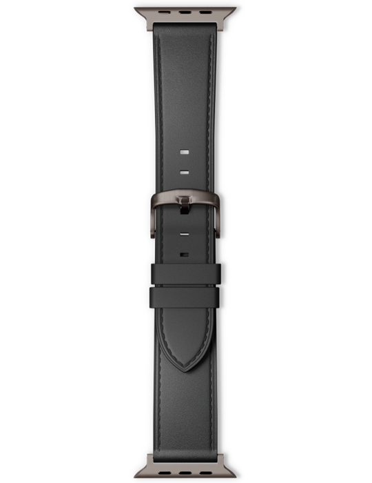 Řemínek Apple Watch Leather 42/44/45/46/49 mm, černá