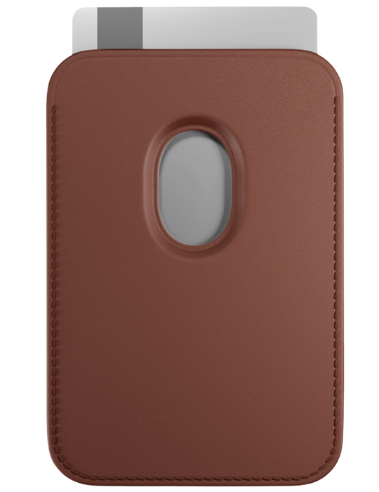 Peněženka Epico Mag+ Leather Wallet, hnědá