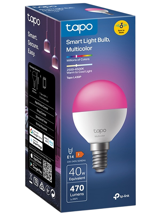 Chytrá vícebarevná žárovka L430P, bílá