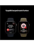 Apple Watch Series 12 GPS + Cellular 42mm, Titan zářivě zlatý/burg. červ. sport S/M