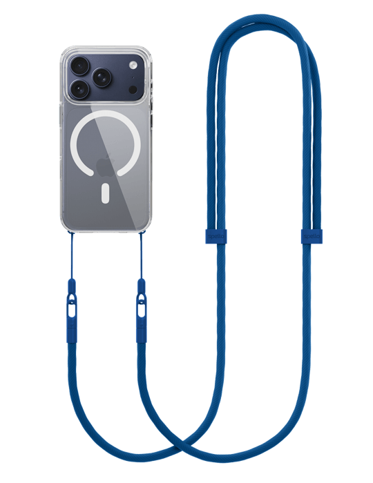 Spello Rope Crossbody Strap, modrá