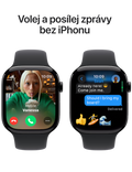 Apple Watch Series 10 GPS + Cellular 42mm klavírně černé hliníkové pouzdro, klavírně černá - černý sportovní ř. M/L