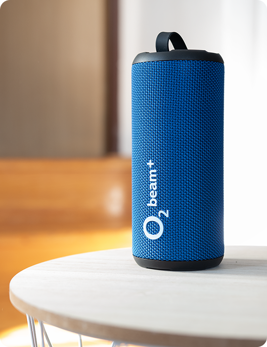 Reproduktor Bluetooth O2 beam+, modrá