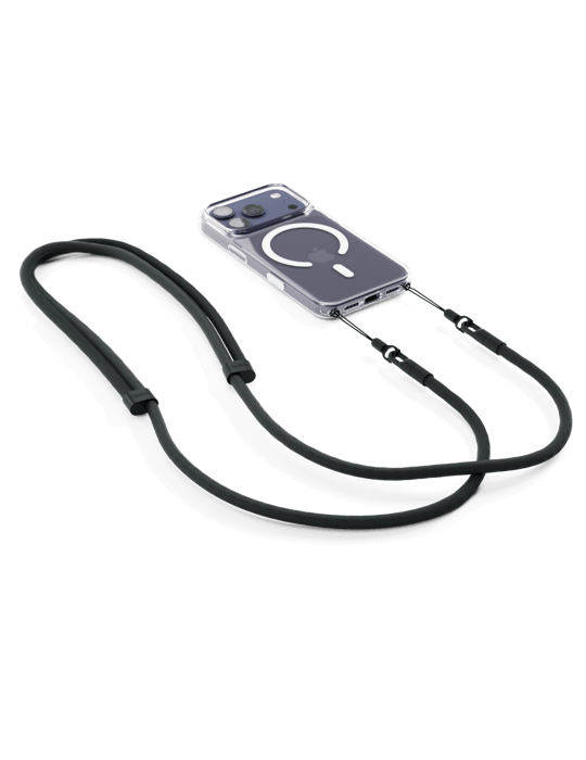 Spello Rope Crossbody Strap, černá