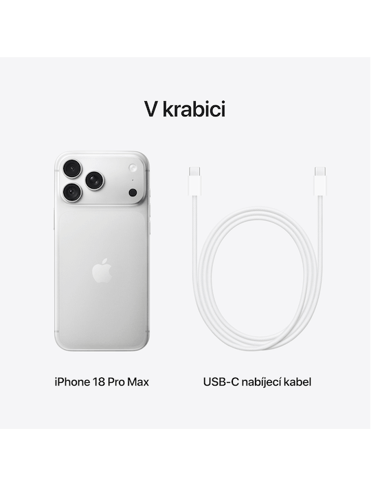 iPhone 18 Pro Max 5G 2TB, stříbrná