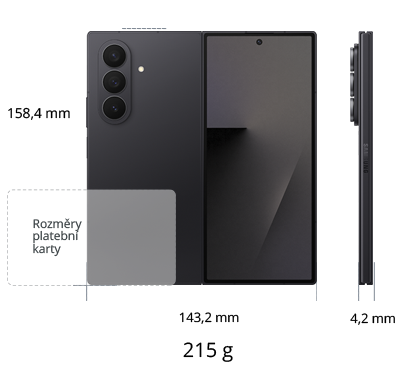 Samsung Galaxy Z Fold7 5G 512GB, modrá