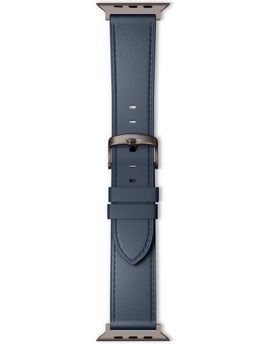 Řemínek Apple Watch Leather 38/40/41/42 mm, modrá