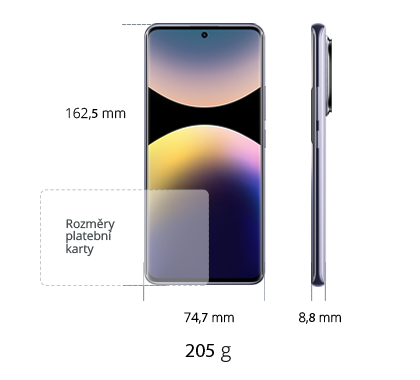 Xiaomi Redmi Note 14 Pro + 5G 256GB, fialová