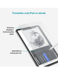 Epico ochranné sklo Paper Texture pro iPad Air 13” (M2-M4) s aplikátorem proti prachu, čirá