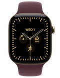 Apple Watch Series 12 GPS + Cellular 42mm, Titan zářivě zlatý/burg. červ. sport S/M